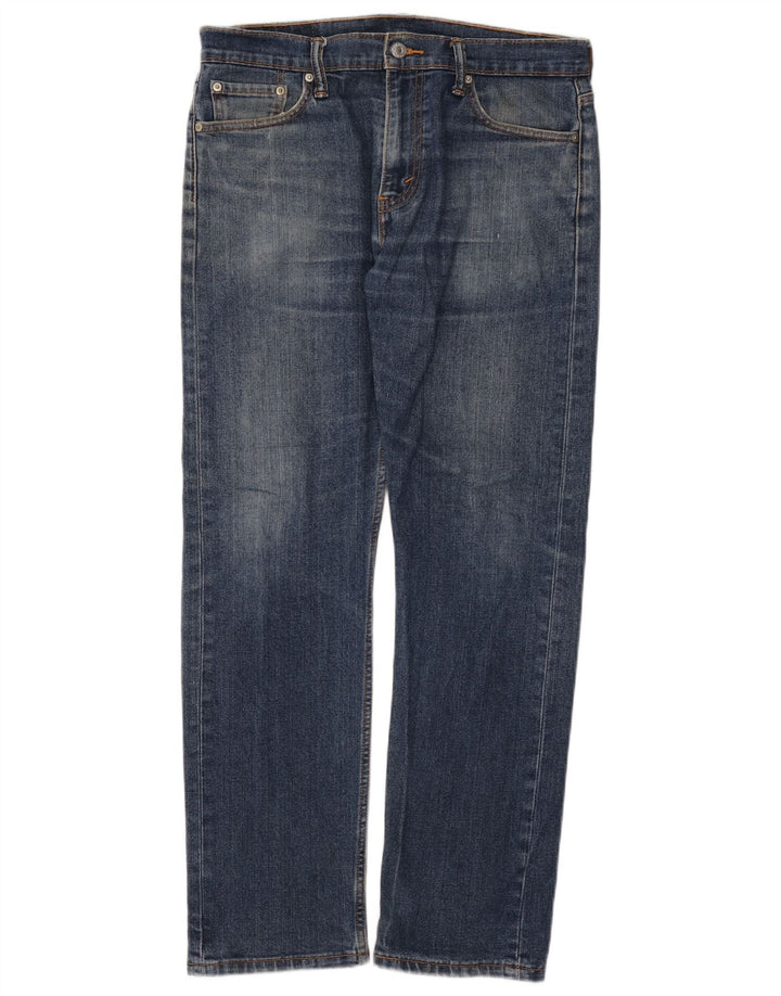Levi's Masculino 513 Straight Jeans W32 L30 Azul Algodão