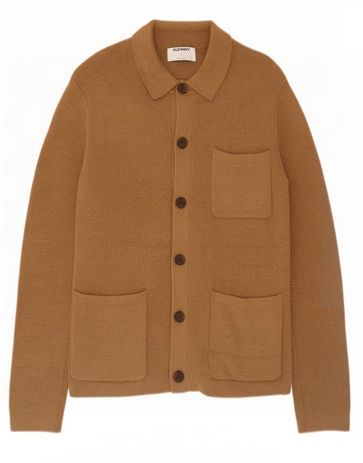 Suéter cardigã masculino Old Navy algodão marrom pequeno