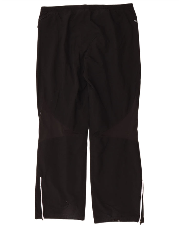Calças de treino femininas Adidas UK 18 XL preto poliéster