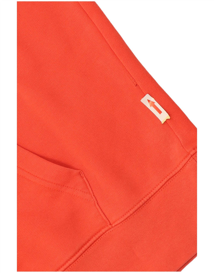 Suéter com capuz gráfico masculino Gant grande algodão laranja