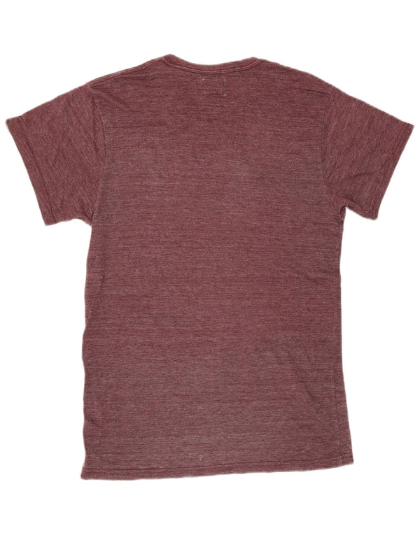 Camiseta Vans masculina gráfica pequena Borgonha manchada