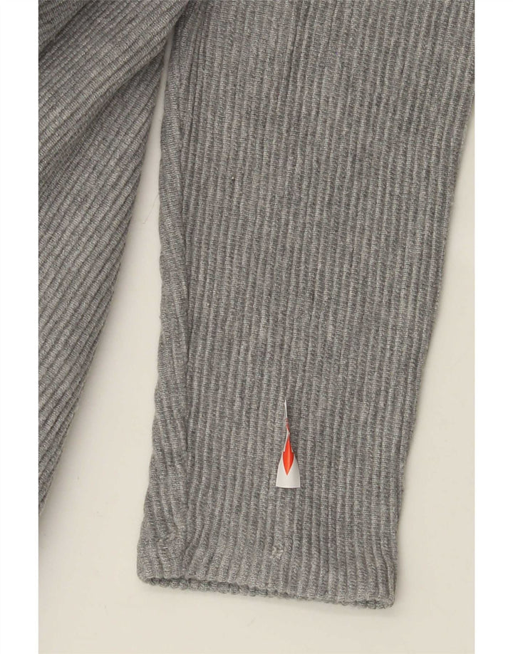 Zara Mens Top Manga Longa Pequena Cinza