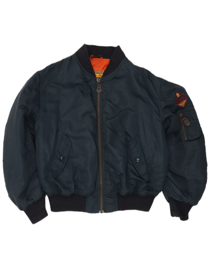 Jaqueta masculina Carrera Flight Aviator UK 38 médio azul marinho poliamida