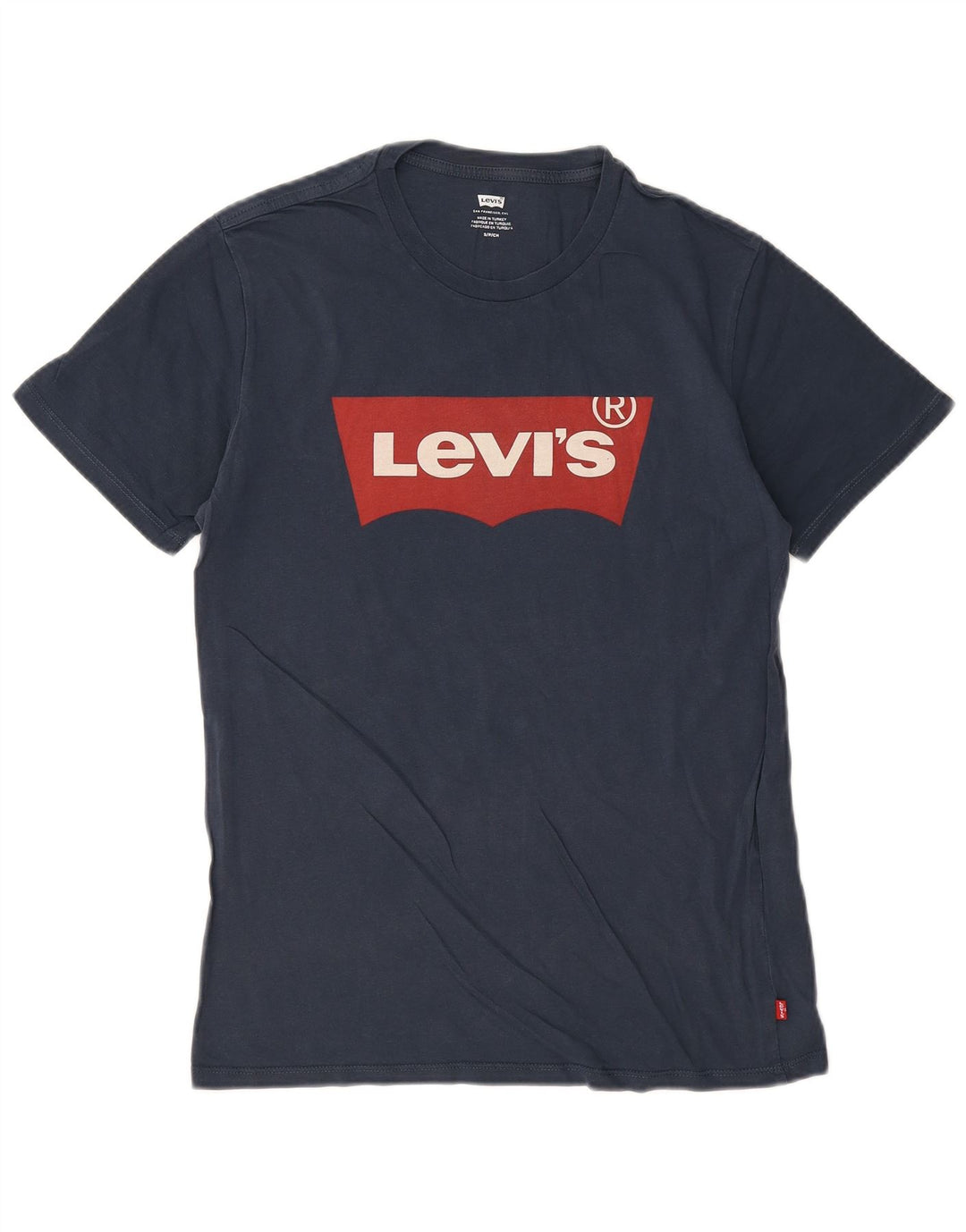 Camiseta gráfica masculina Levi's Top pequeno algodão azul marinho