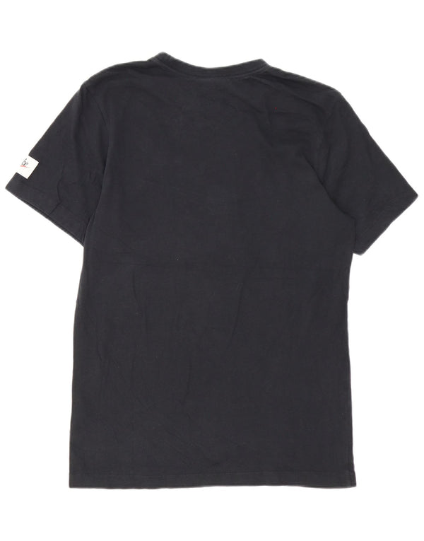 Camiseta Nike masculina gráfica top pequeno algodão preto