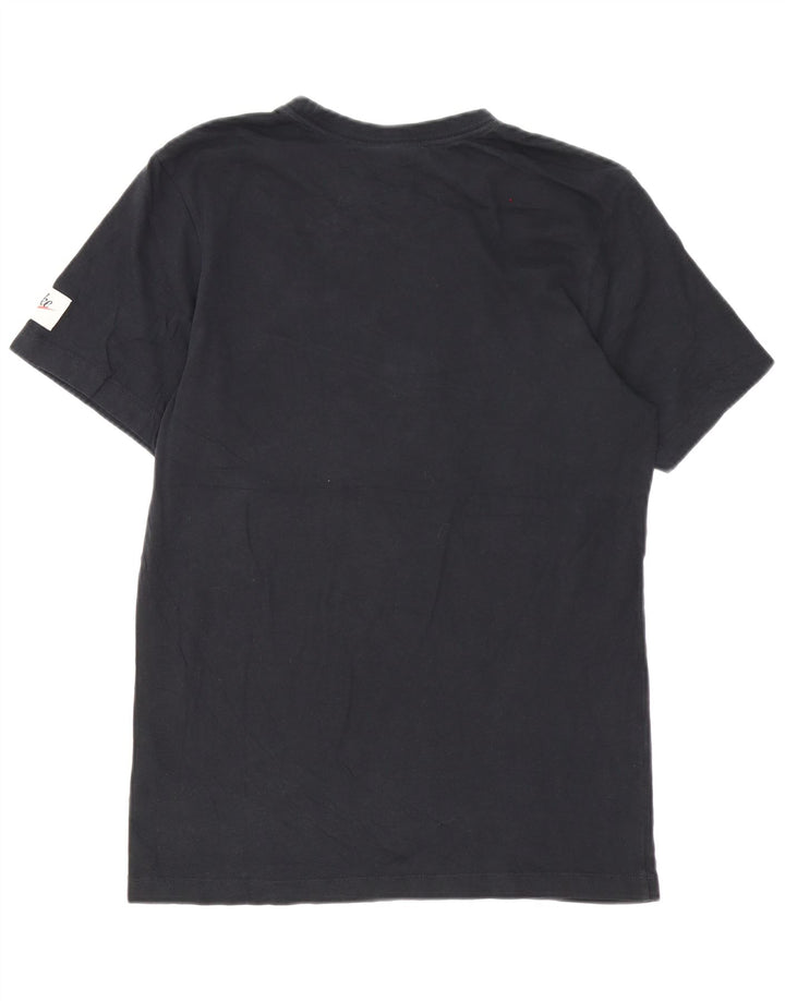 Camiseta Nike masculina gráfica top pequeno algodão preto