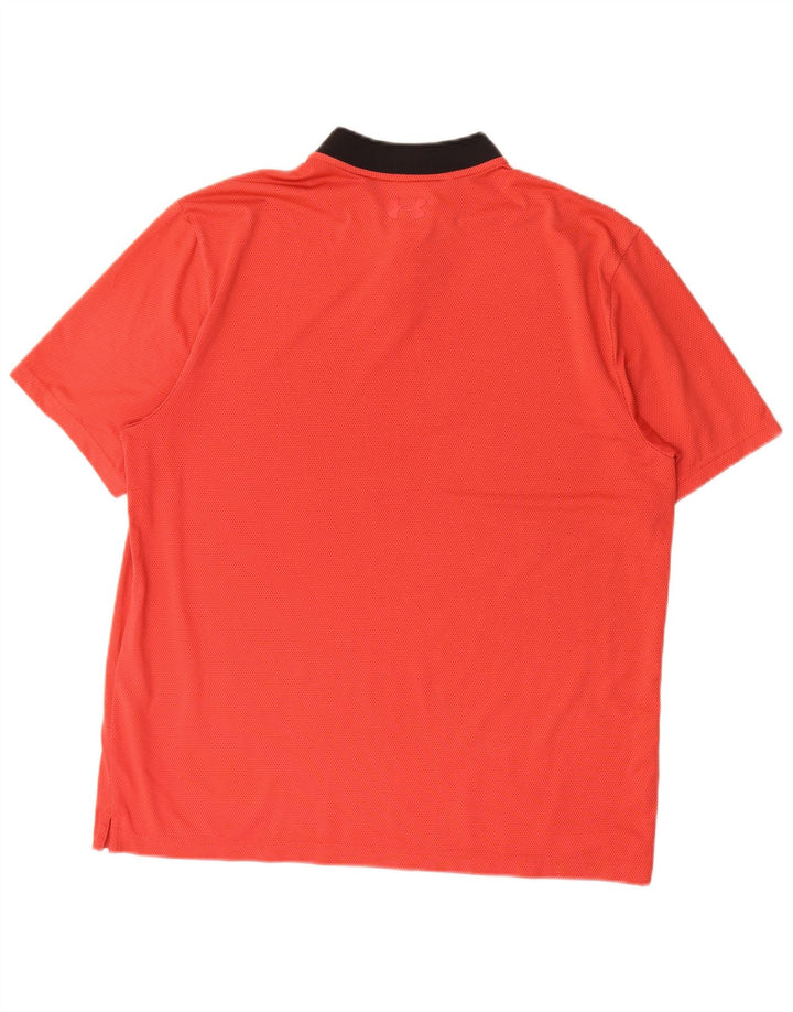 Camisa polo masculina Under Armour grande poliéster colorblock vermelho