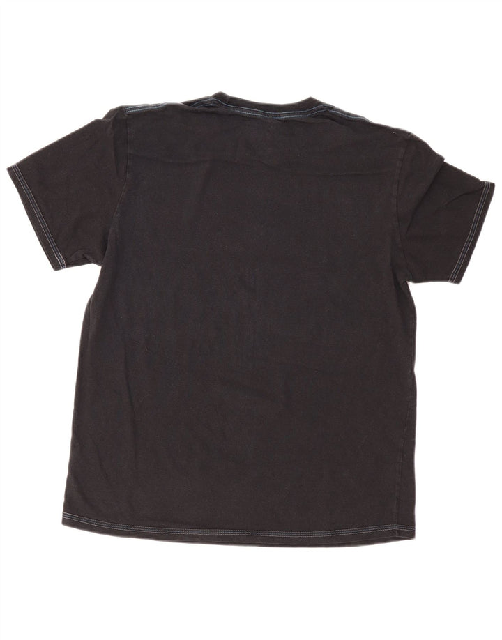 Camiseta feminina gráfica Dkny UK 16 grande preta