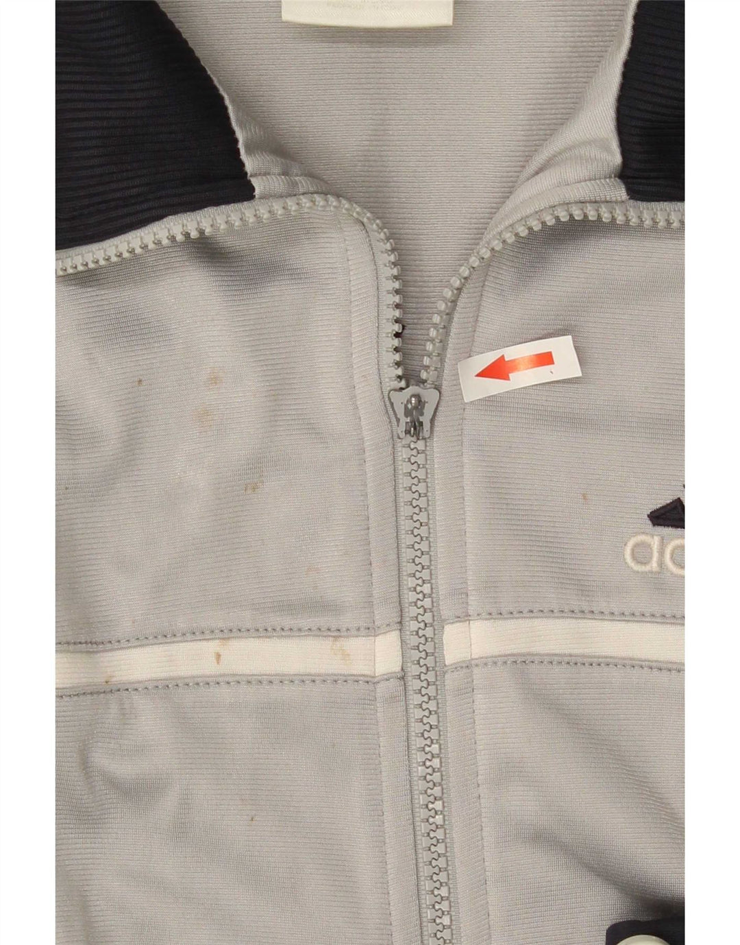 Jaqueta Adidas Masculina Graphic Tracksuit Top Cinza Médio Poliéster Colorblock