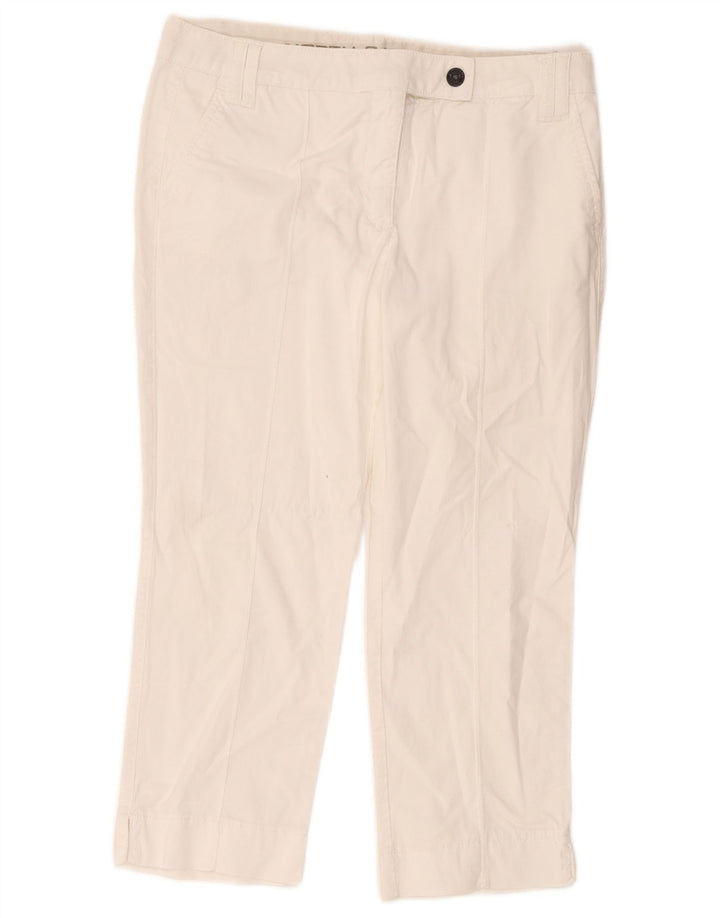 Calça cropped feminina North Sails W34 L23 algodão branco
