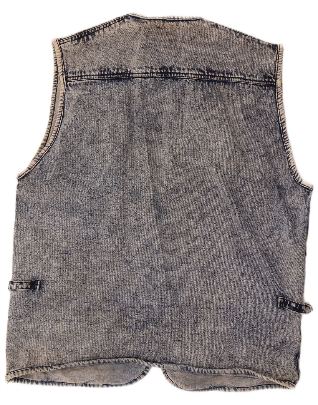 Colete jeans masculino vintage UK 40 grande azul