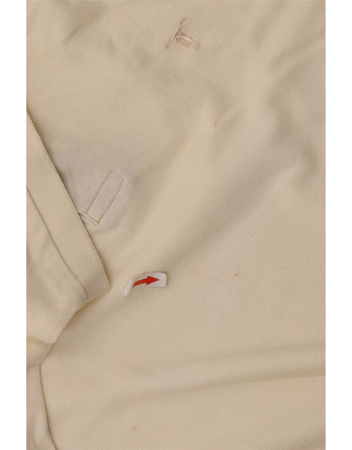 Camisa polo masculina Conbipel de algodão branco médio