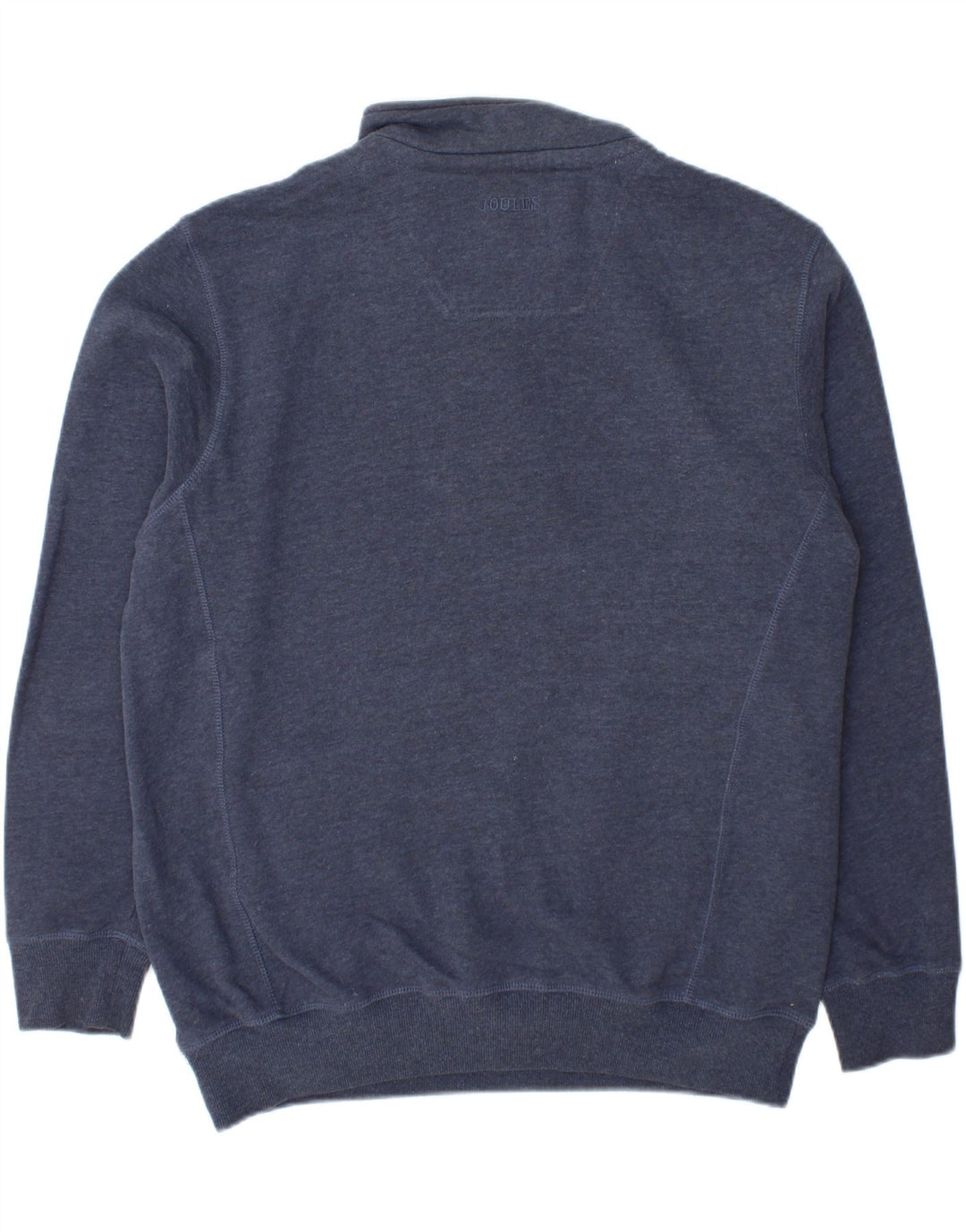 JOULES Mens Zip Neck Sweatshirt Jumper Large Navy Blue Cotton Vintage Joules and Second-Hand Joules from Messina Hembry 