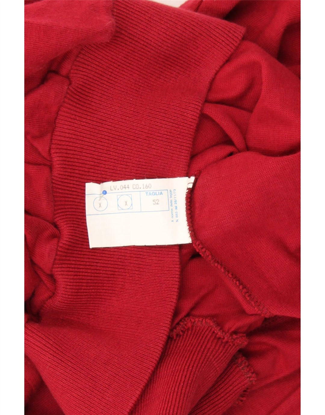 OURAGAN Mens Graphic Sweatshirt Jumper IT 52 Large Red Cotton Vintage Ouragan and Second-Hand Ouragan from Messina Hembry 