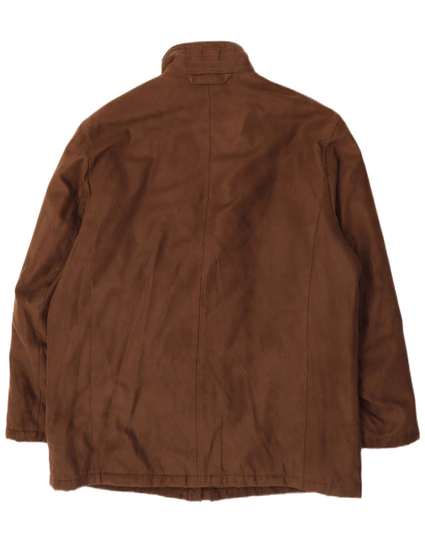 Jaqueta utilitária masculina Bugatti IT 56 3XL poliéster marrom