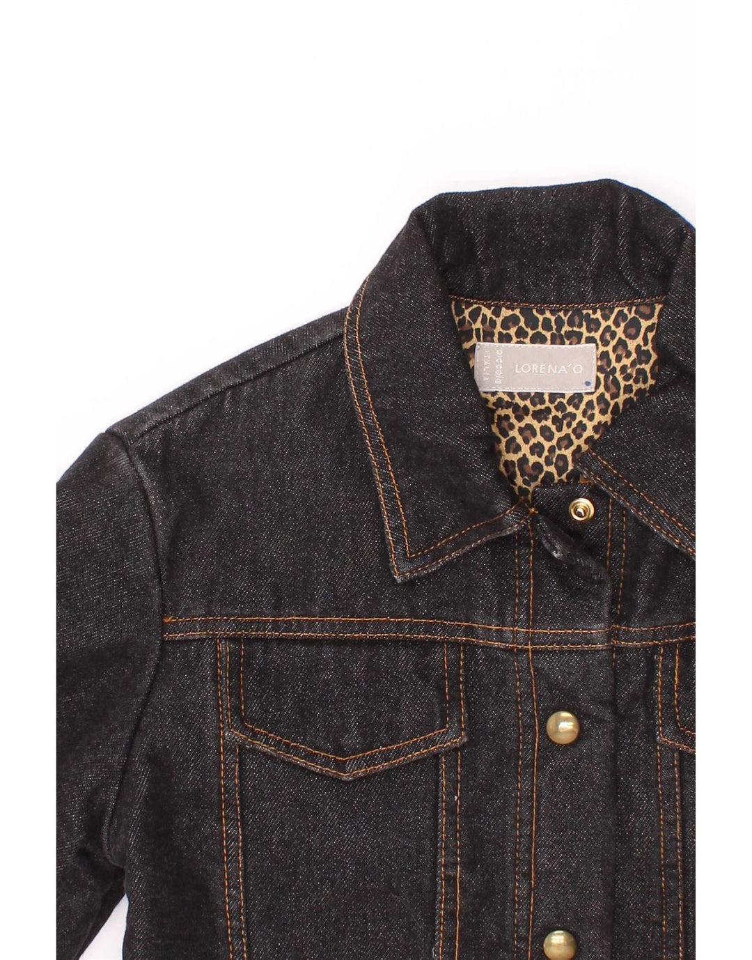 Lorena'O Jaqueta jeans feminina 8-9 anos algodão cinza