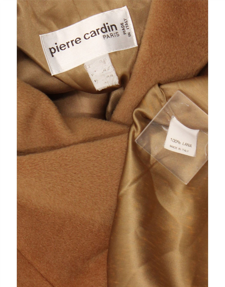 Sobretudo feminino Pierre Cardin IT 44 lã marrom médio