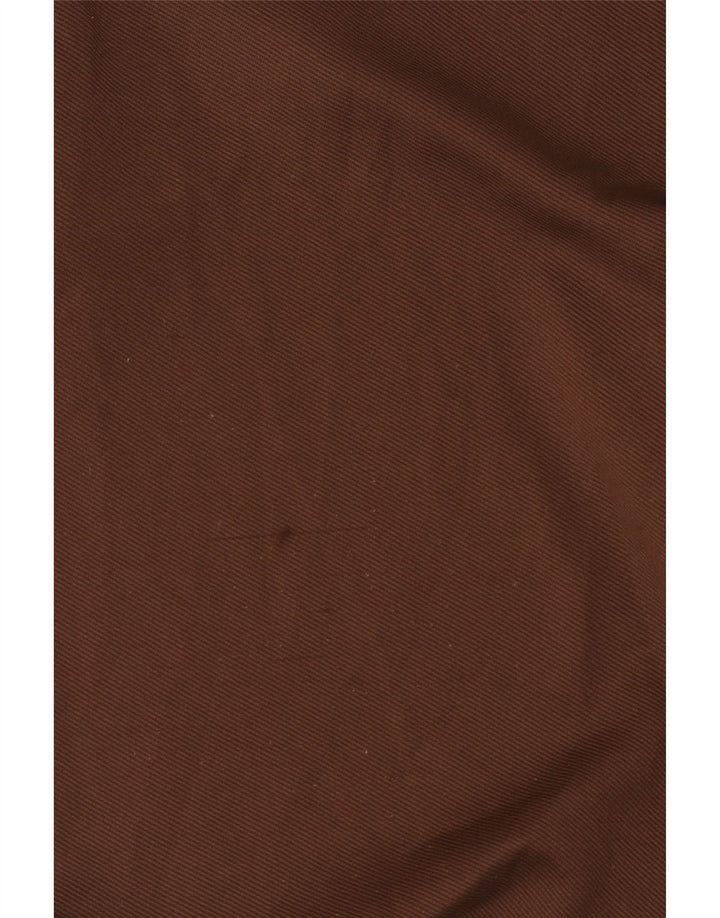 Calça de treino feminina Zara Joggers UK 14 poliéster marrom médio