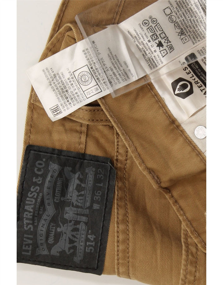 LEVI'S Womens 514 Straight Jeans W36 L32 Brown Cotton Vintage Levi's and Second-Hand Levi's from Messina Hembry 