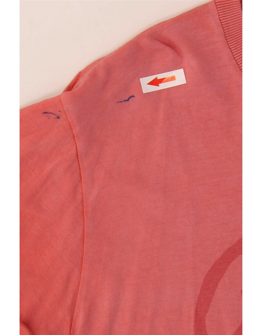 Diesel Camiseta masculina gráfica Top médio algodão rosa