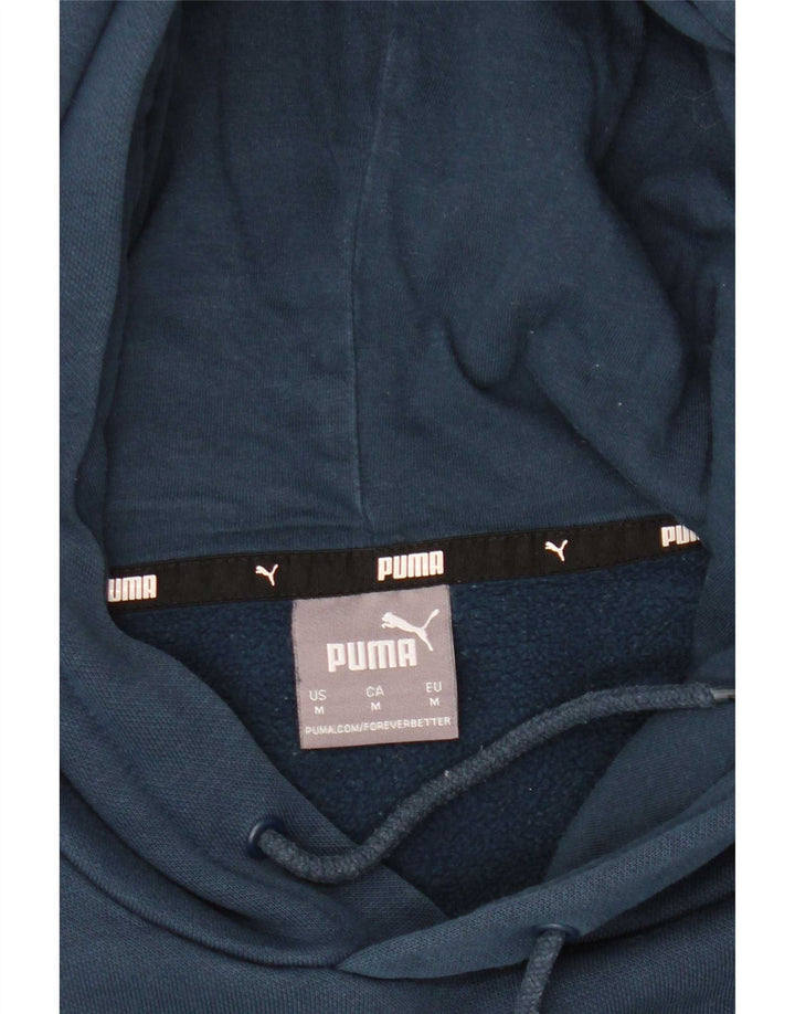 Puma Mens Graphic Hoodie Jumper Médio Azul