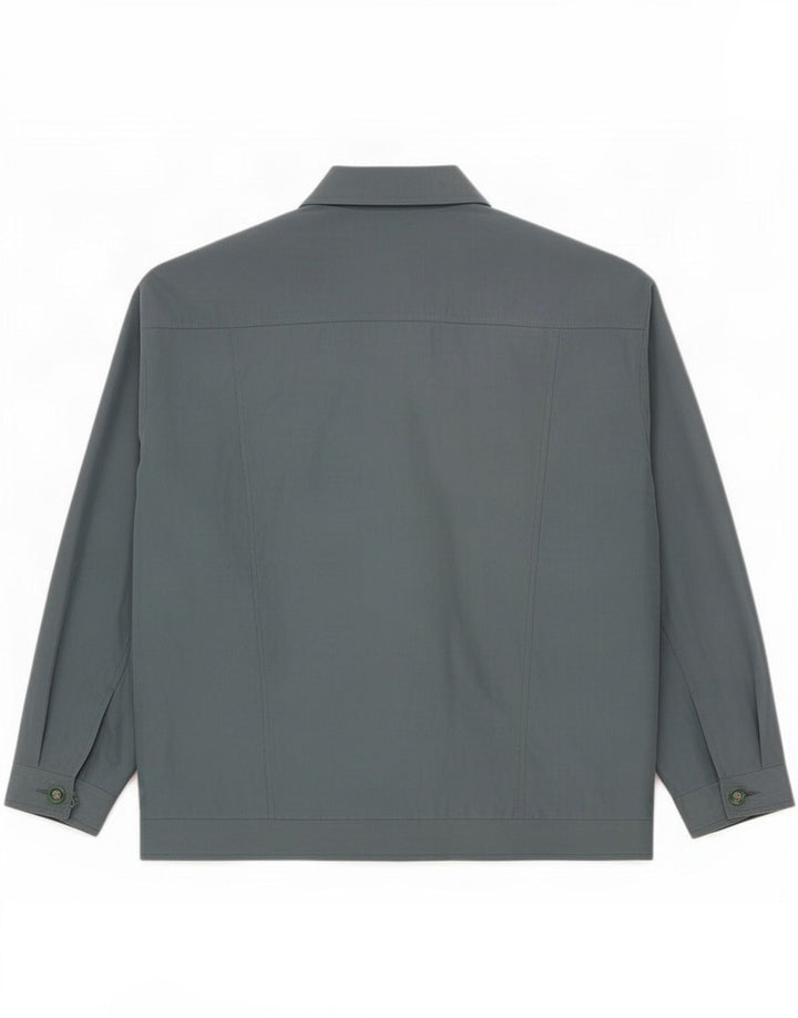 Jaqueta bomber masculina Aldon UK 40 grande poliéster cinza Colourblock