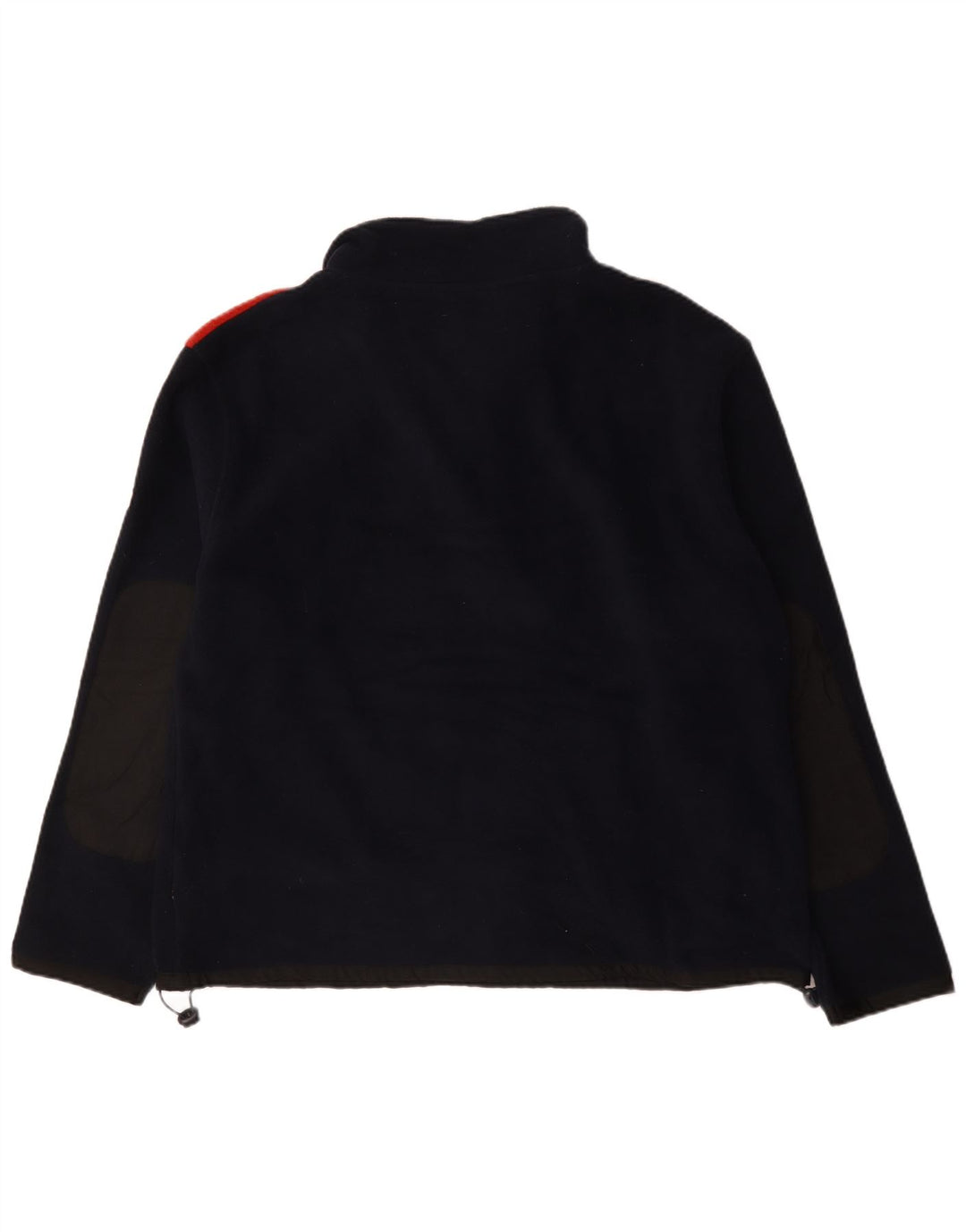 Jumper de lã masculino Caterpillar com zíper e gola XL azul marinho poliéster colorblock