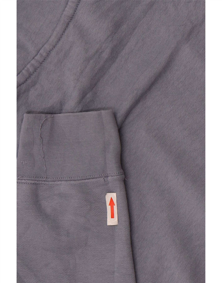 Nike Mens Hoodie Jumper Grande Algodão Azul