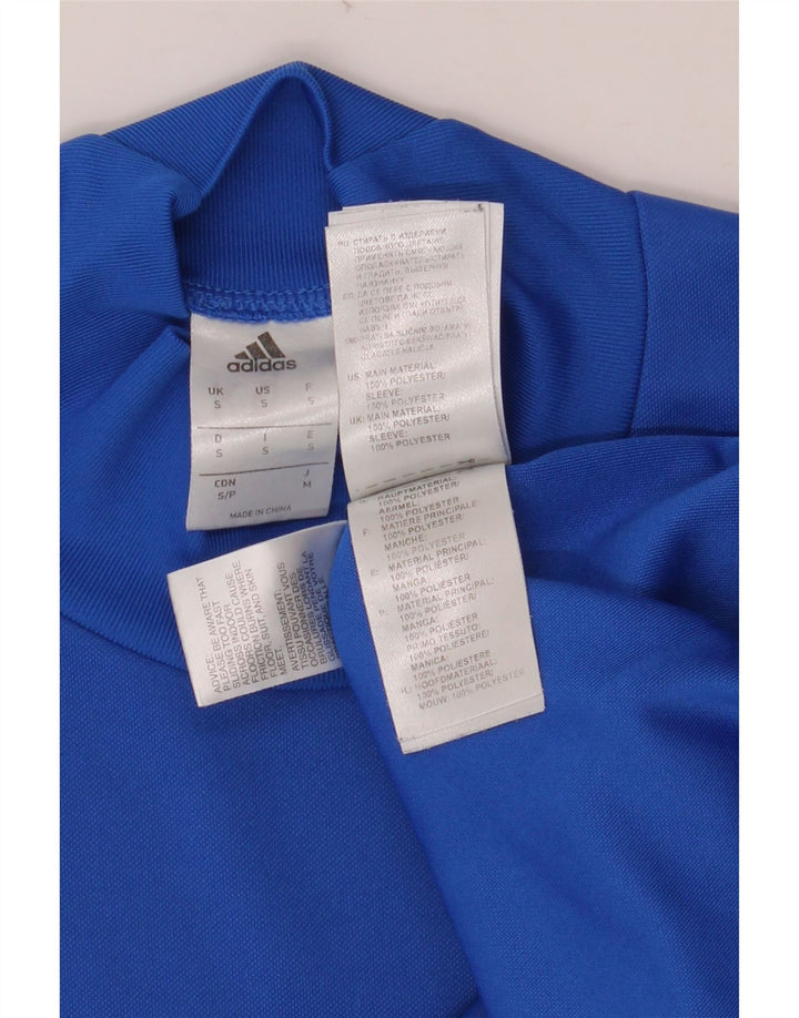 ADIDAS Mens Top Manga Longa Pequeno Azul Poliéster