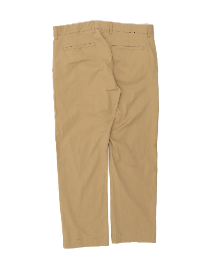 J. CREW Mens Flex Straight Chino Trousers W34 L30 Beige Cotton Vintage J. Crew and Second-Hand J. Crew from Messina Hembry 