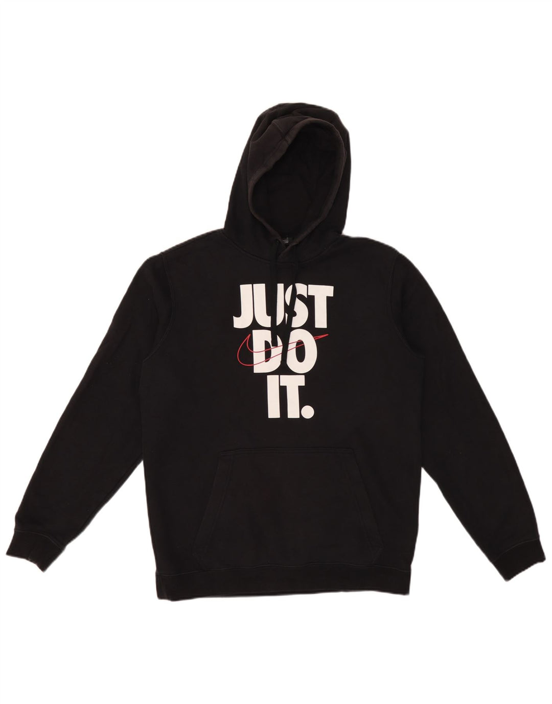 Nike masculino gráfico moletom com capuz médio algodão preto