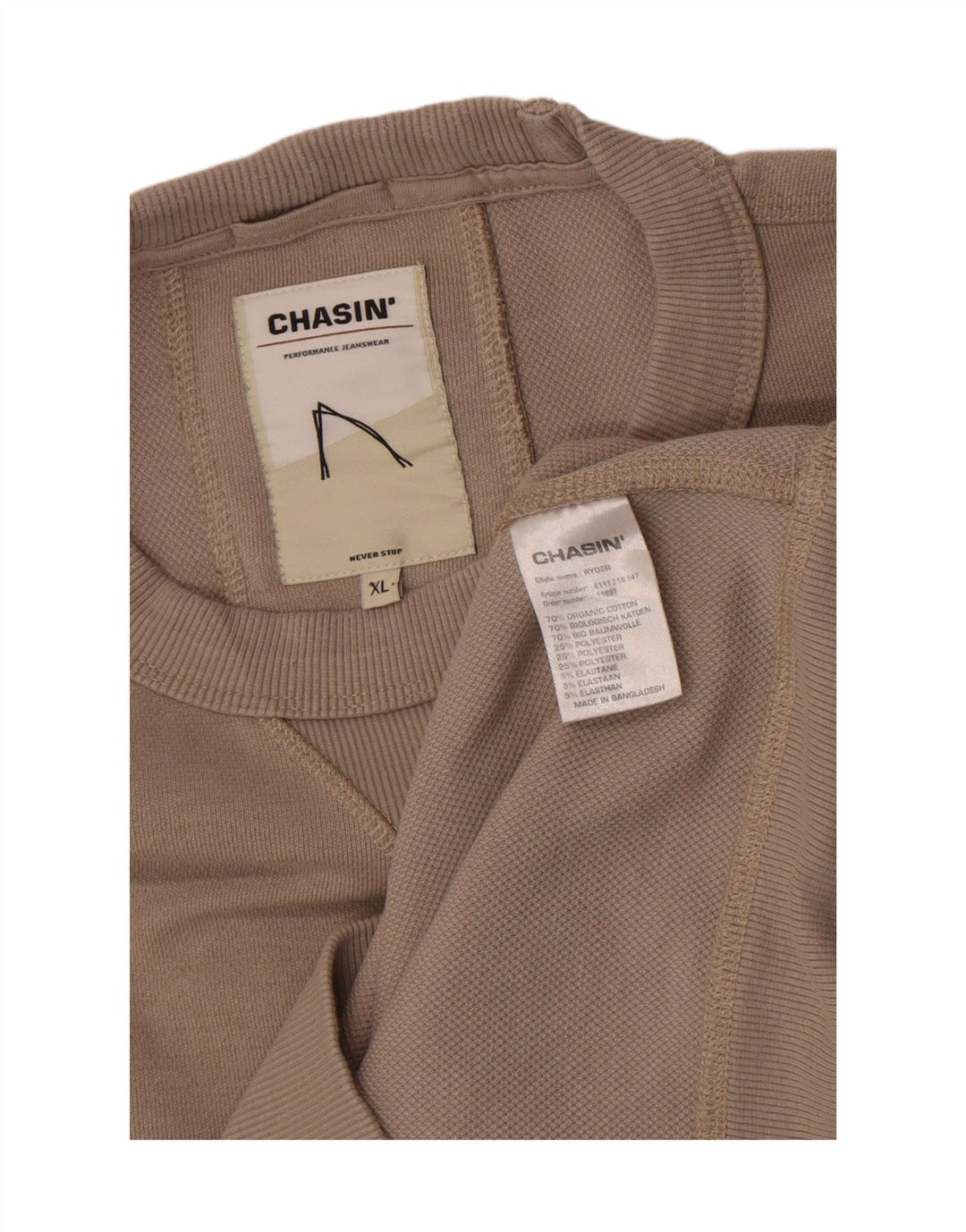 Moletom masculino Chasin Jumper XL cinza algodão