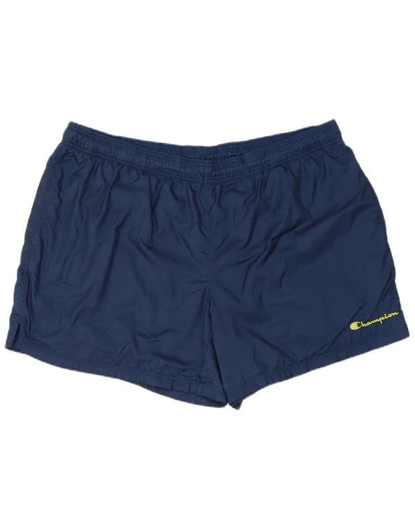 Shorts de natação masculino Champion 2XL azul marinho nylon