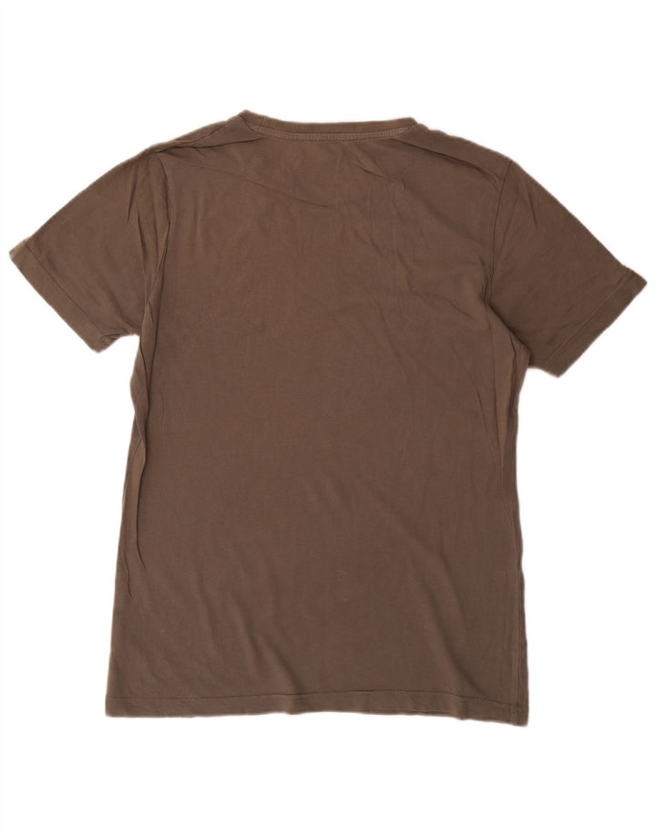 Puma Camiseta Masculina Graphic Top Pequeno Algodão Cinza