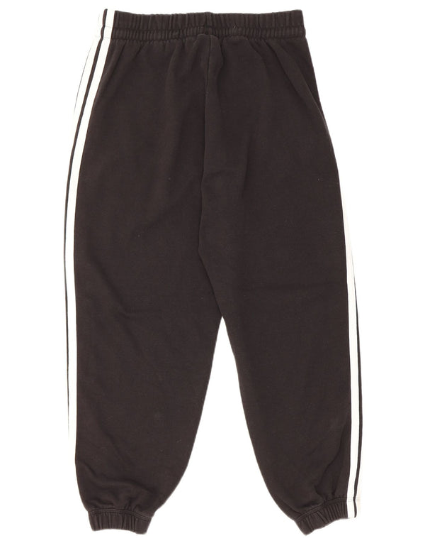 Adidas Womens Tracksuit Calças Joggers UK 12/14 Médio Algodão Preto