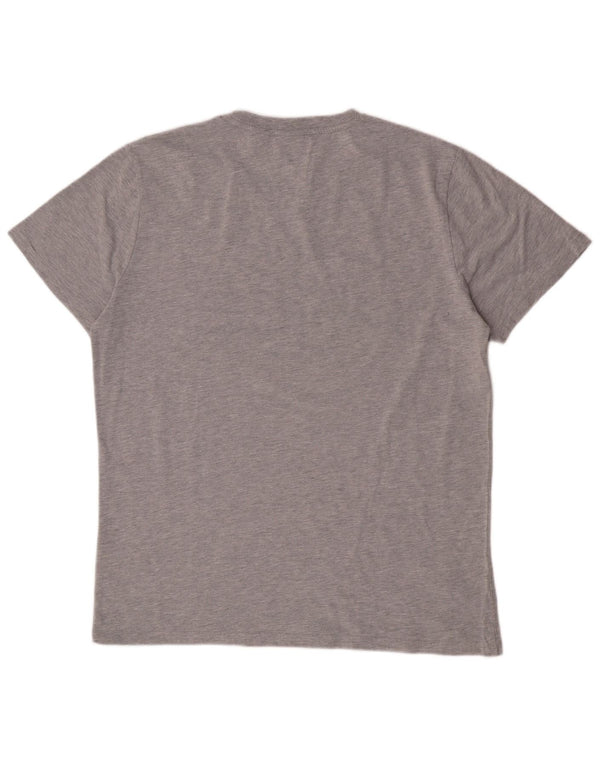 Camiseta gráfica masculina Superdry Top 2XL algodão cinza