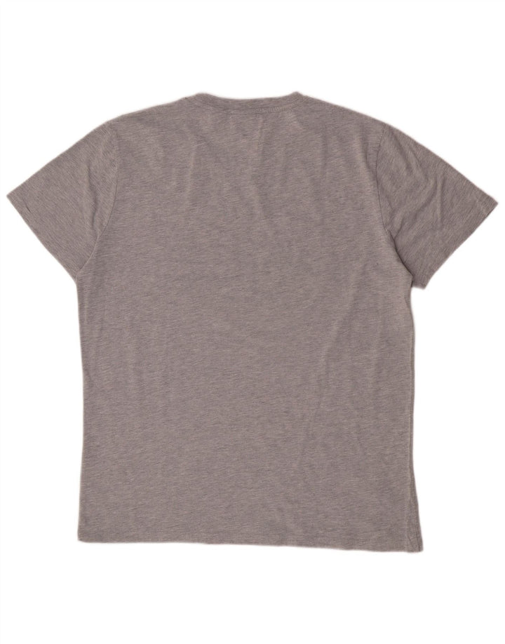 Camiseta gráfica masculina Superdry Top 2XL algodão cinza