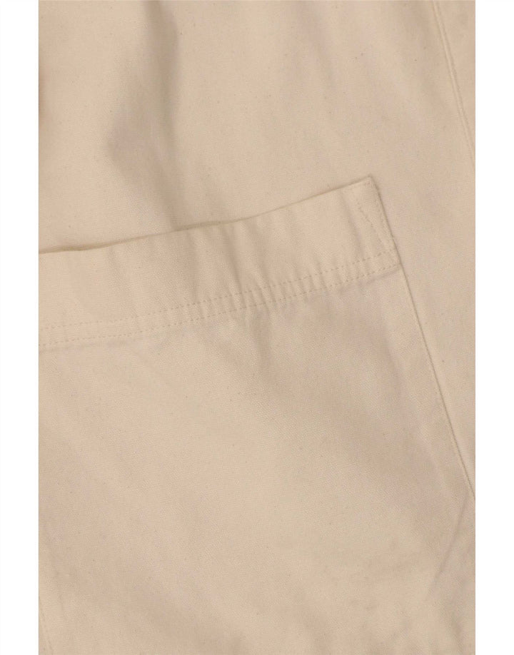 Jaqueta utilitária masculina Zara UK 40 grande algodão bege