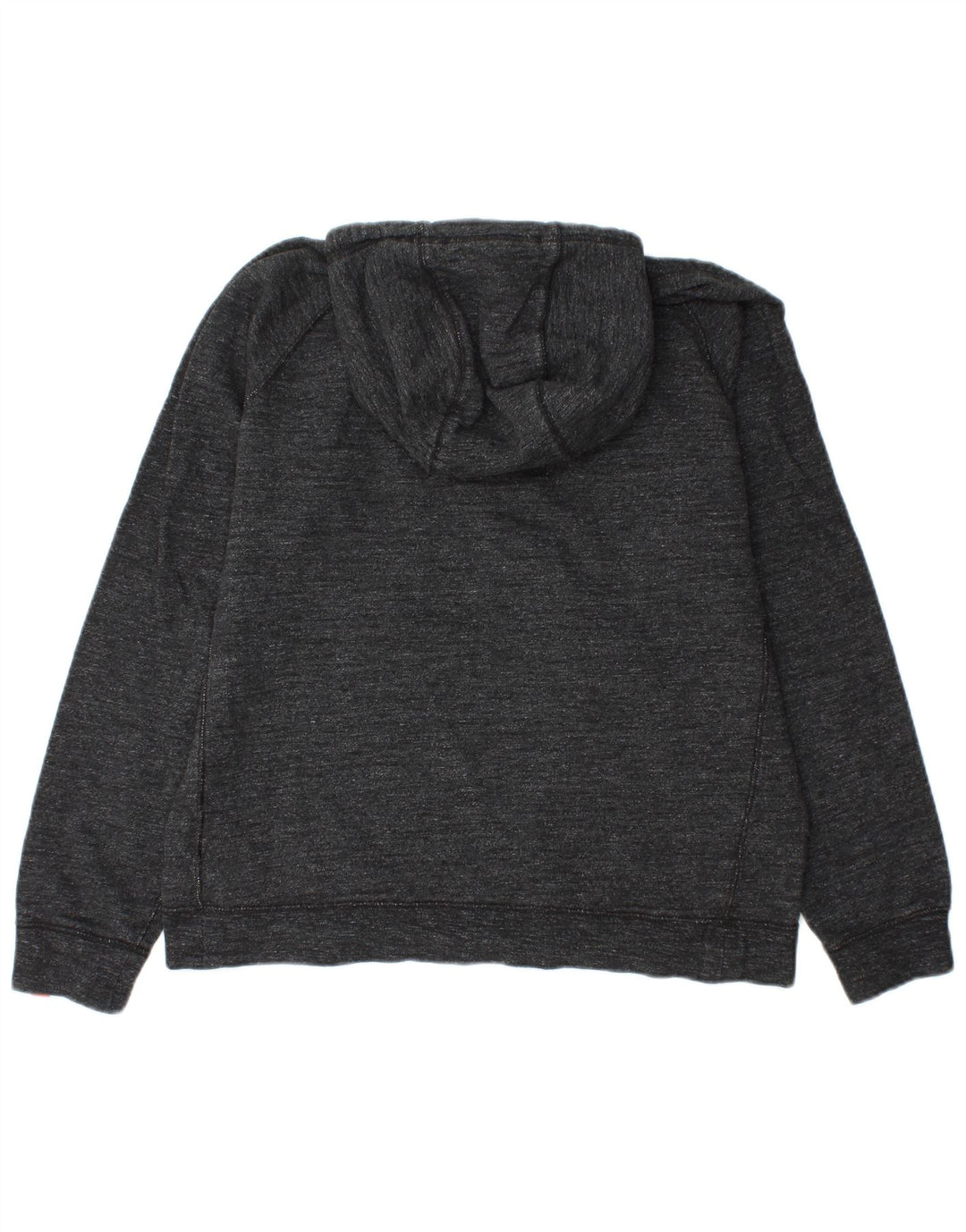 Jumper com capuz feminino Nike com zíper e pescoço grande UK 14 cinza médio manchado