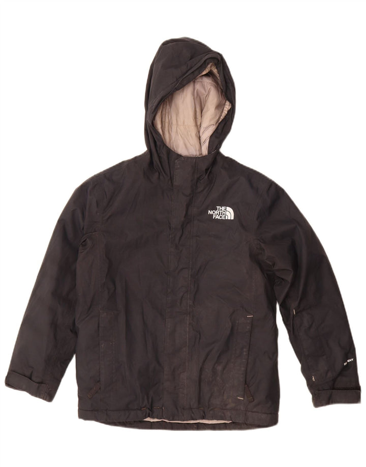 Casaco acolchoado com capuz The North Face Boys 7-8 anos pequeno poliéster preto