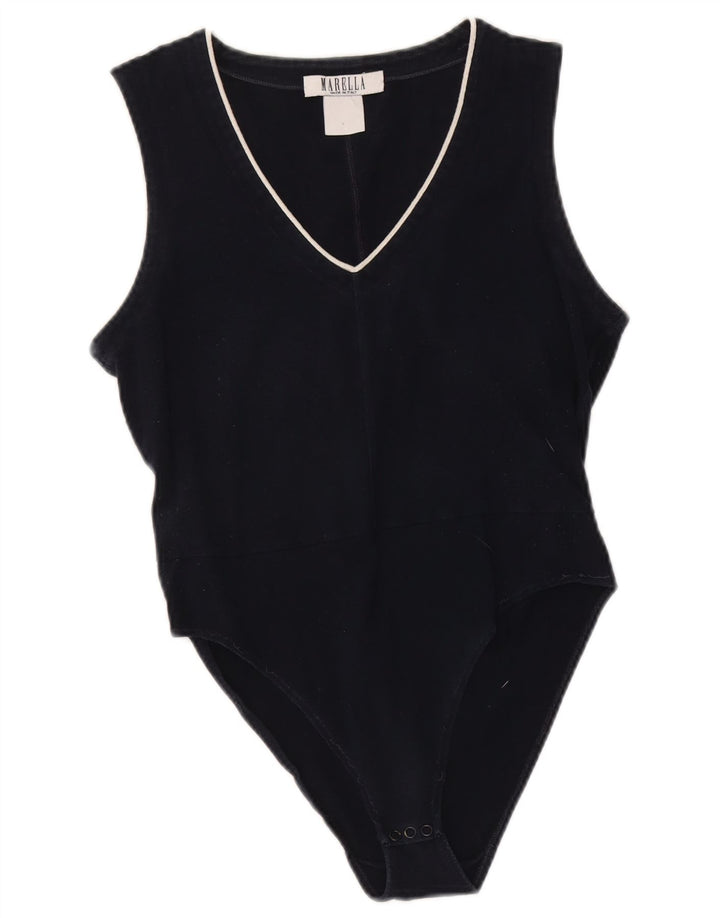 Body feminino Marella UK 8 pequeno azul marinho