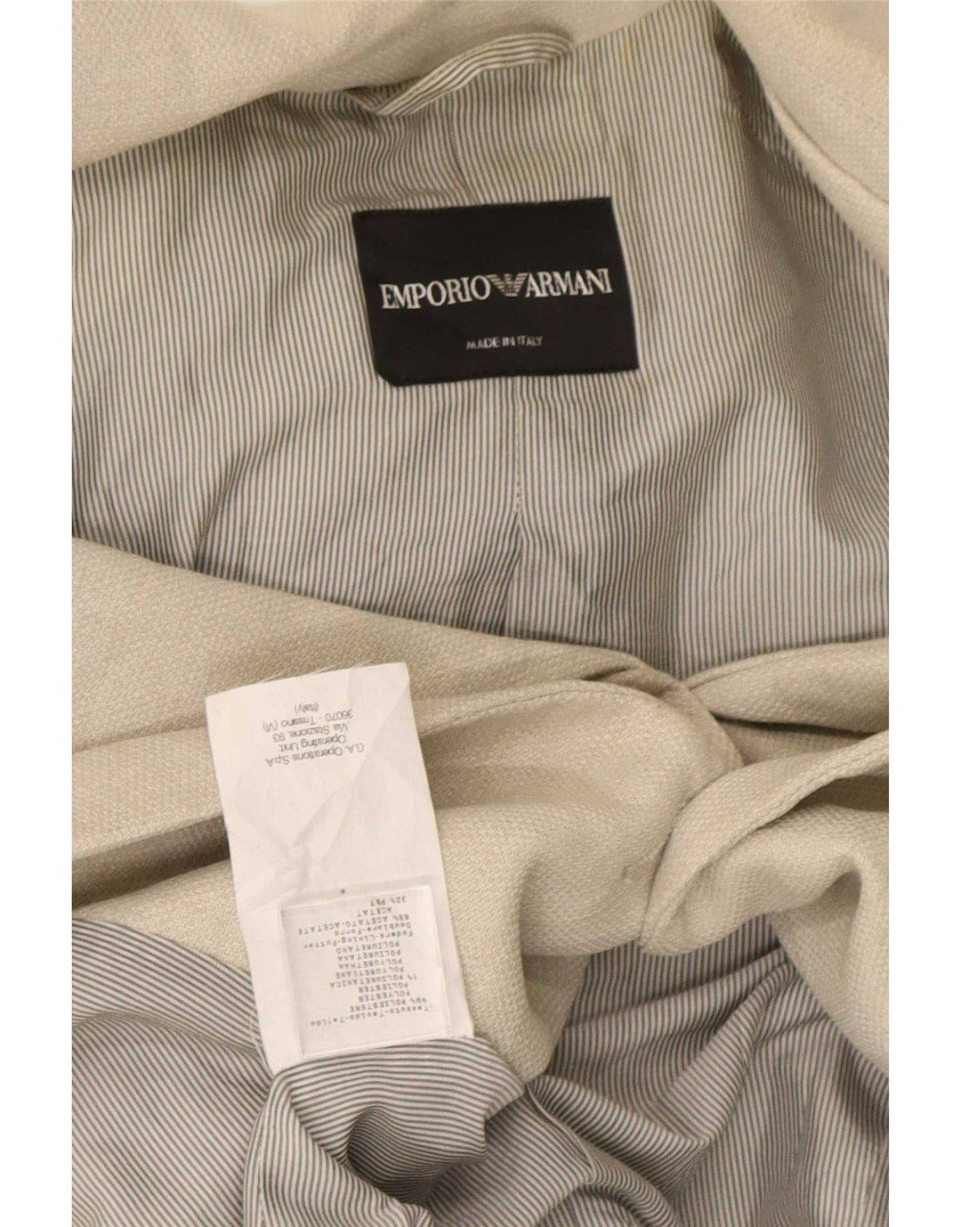 Jaqueta blazer feminina Emporio Armani com 2 botões IT 40 poliéster cinza pequeno