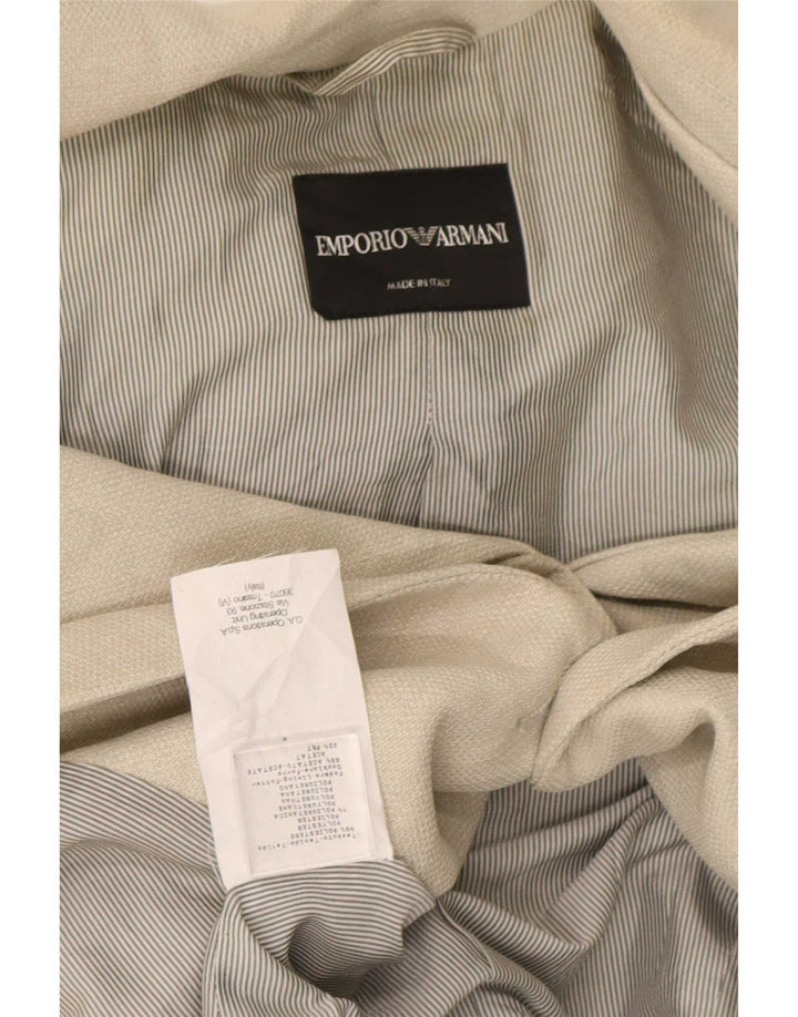 Jaqueta blazer feminina Emporio Armani com 2 botões IT 40 poliéster cinza pequeno