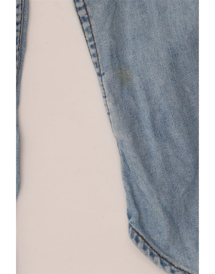 Camisa jeans masculina LEVI'S grande algodão azul