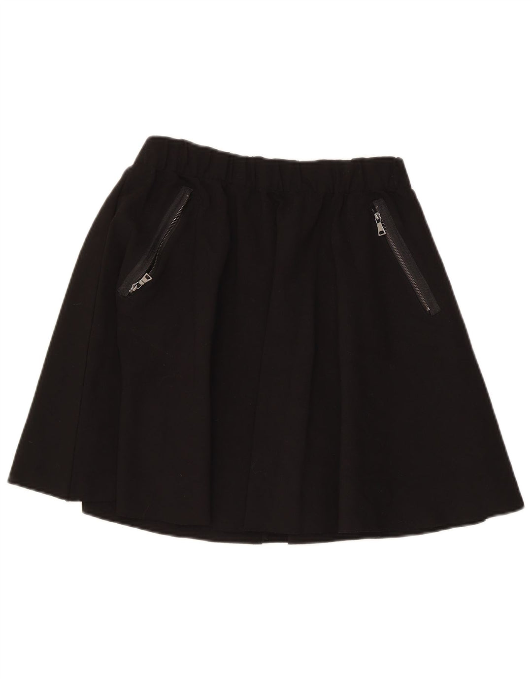 Minissaia feminina ZARA média W28 viscose preta