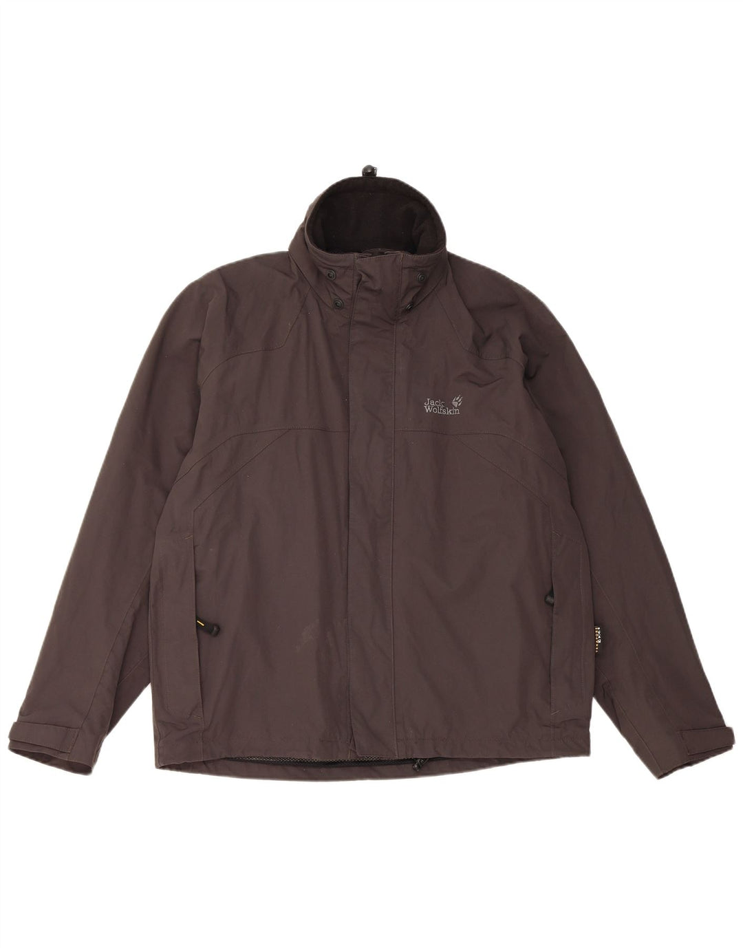 Jaqueta de chuva masculina Jack Wolfskin UK 36/38 poliamida preta média