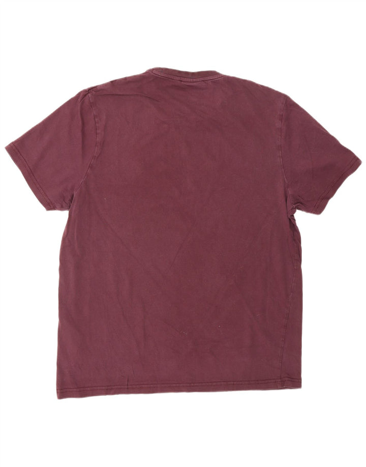 Camiseta masculina LYLE & SCOTT grande algodão Borgonha