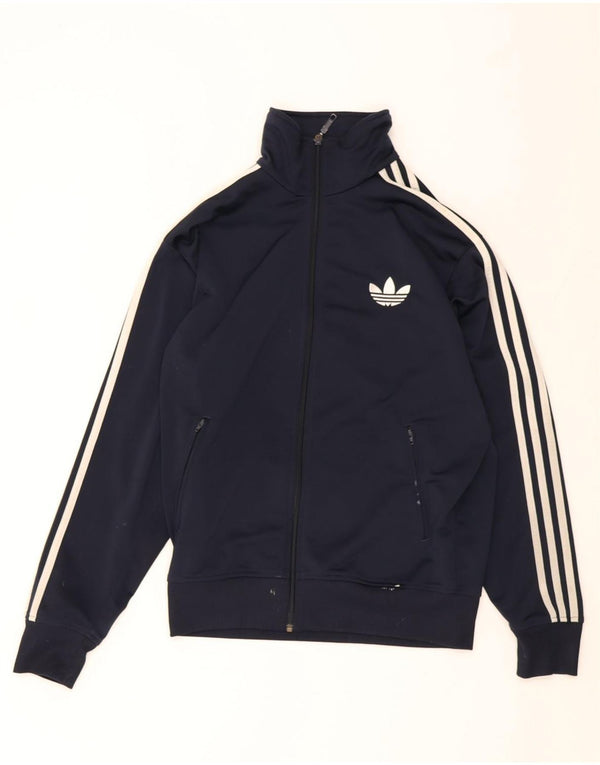 ADIDAS Mens Tracksuit Top Jacket Médio Azul Marinho Poliéster