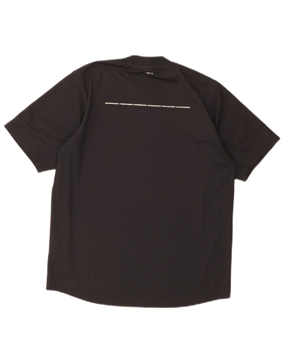 Adidas Mens T-Shirt Top UK 36/38 Pequeno Poliéster Preto