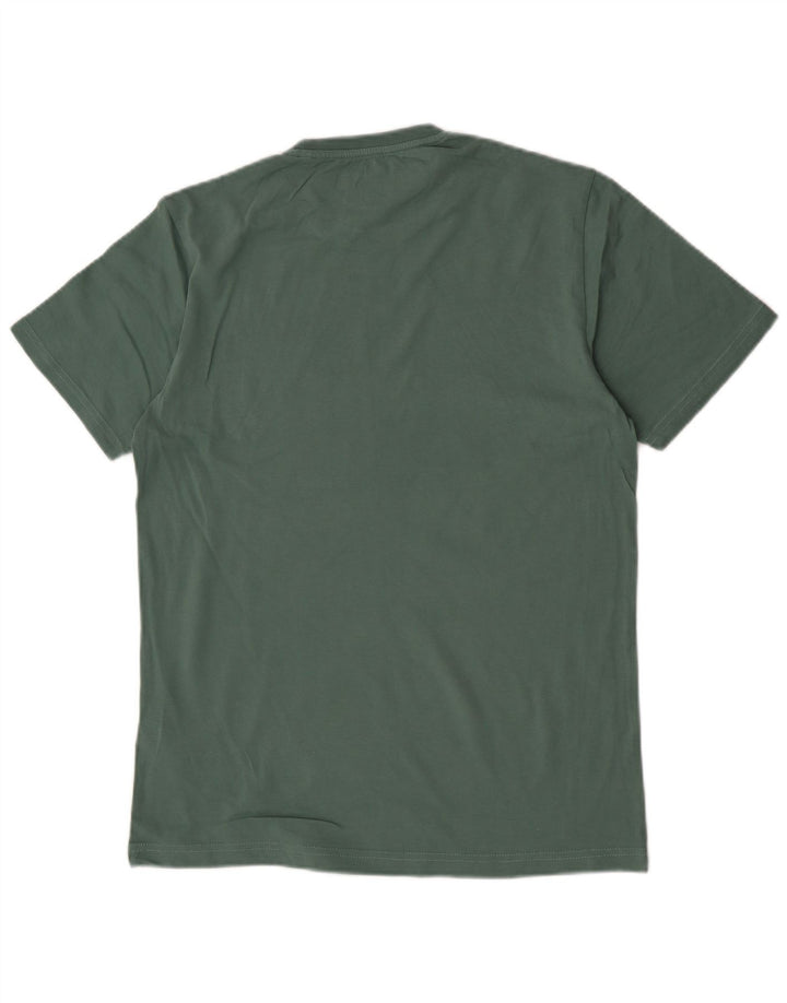 Camiseta gráfica masculina Penguin Top grande de algodão verde